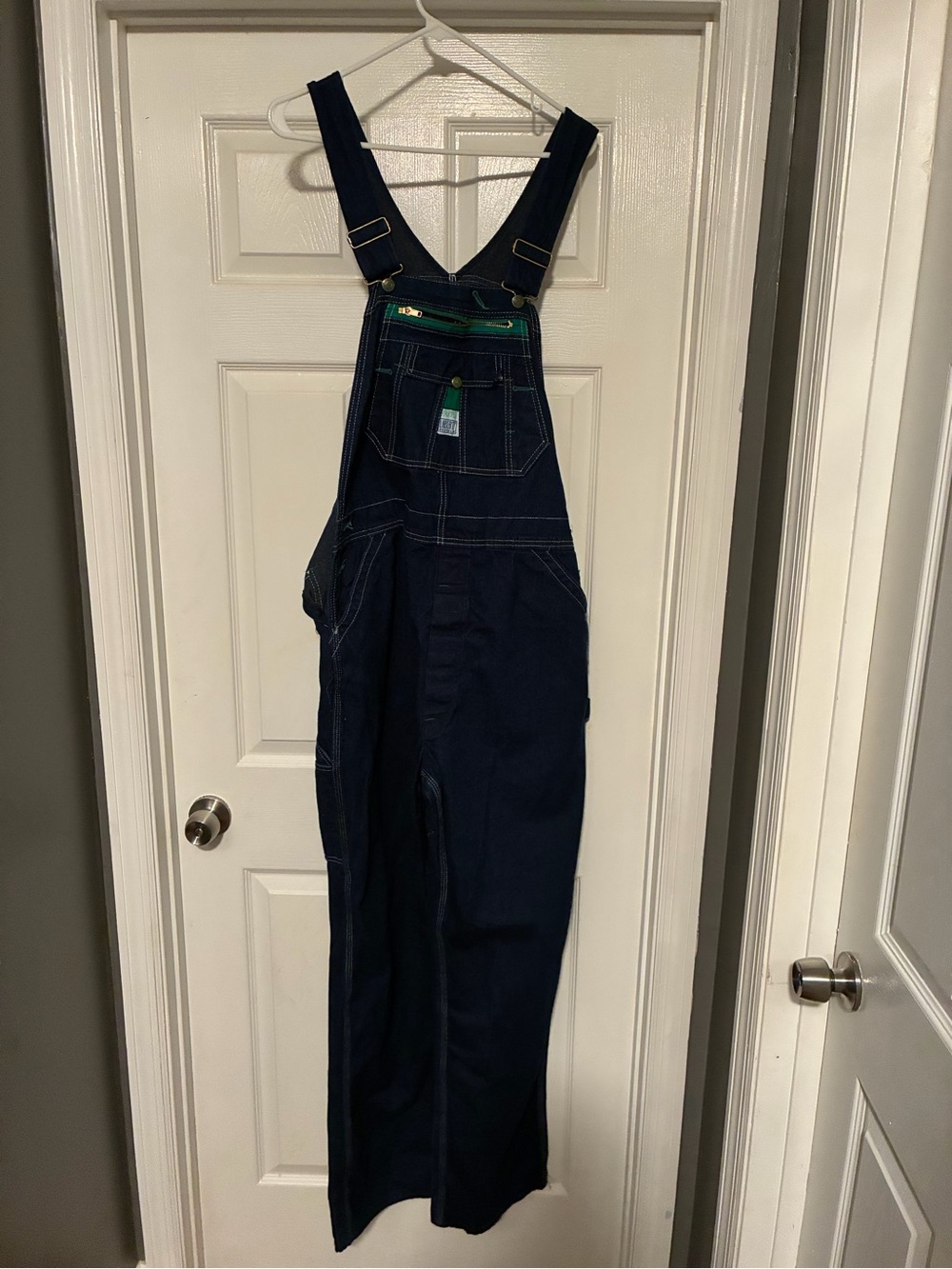 liberty Navy Blue Men's Relaxed Denim Overalls
